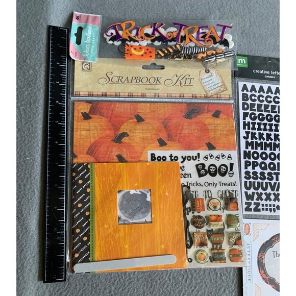 Halloween Scrapbook Kit With Stickers & Creative Letters - Picture 5 of 8